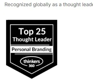 Top 25 Thought Leader in Personal Branding - Thinkers360
