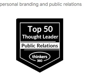 Top 50 Thought Leader in Public Relations - Thinkers360